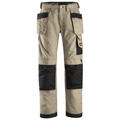 Snickers 3214 Craftsmen Holster Pocket Trousers, Canvas+ Khaki/Black Waist 39"- Leg 32"- Snickers Size: 56