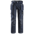 Snickers 3214 Craftsmen Holster Pocket Trousers, Canvas+ Navy Blue Waist 35"- Leg 35"- Snickers Size: 150