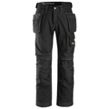 Snickers 3215 Craftsmen Holster Pocket Trousers, Comfort Cotton Black, 36" Waist 32" Leg-Snickers 52
