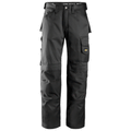 Snickers 3312 Craftsmen Trousers, DuraTwill Black 36" Waist - 32" Leg - Snickers Size 52