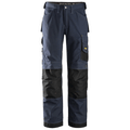 Snickers 3313 Craftsmen Trousers, Rip-Stop Navy Blue/Black, 38" Waist 30" Leg-Snickers 104