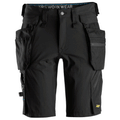 Snickers 6108 LiteWork, Detachable Holster Pockets Work Shorts Black, 31" Waist-Snickers 46