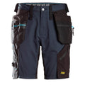 Snickers 6110 LiteWork, 37.5® Work Shorts Holster Pockets Navy / Black / Size 52 / UK 36" Waist