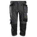 Snickers 6142 AllroundWork, Stretch Kneepad Holster Pockets Pirate Trousers Steel Grey/Black, 35" Waist-Snickers 100