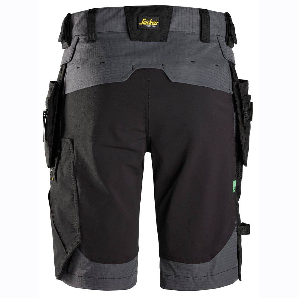 Snickers 6172 FlexiWork, Shorts Detachable Holster Pockets Steel Grey Waist Size 31"