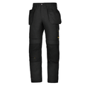 Snickers 6201 AllroundWork, Work Trousers Holster Pockets Black / 31" Waist - 30" Leg