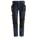 Snickers 6208 LiteWork, Detachable Holster Pocket Kneepad Work Trousers Navy Blue/Black, 36" Waist 30" Leg-Snickers 104