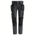 Snickers 6208 LiteWork, Detachable Holster Pocket Kneepad Work Trousers Steel Grey, Waist 35" Leg 35"-Snickers 150