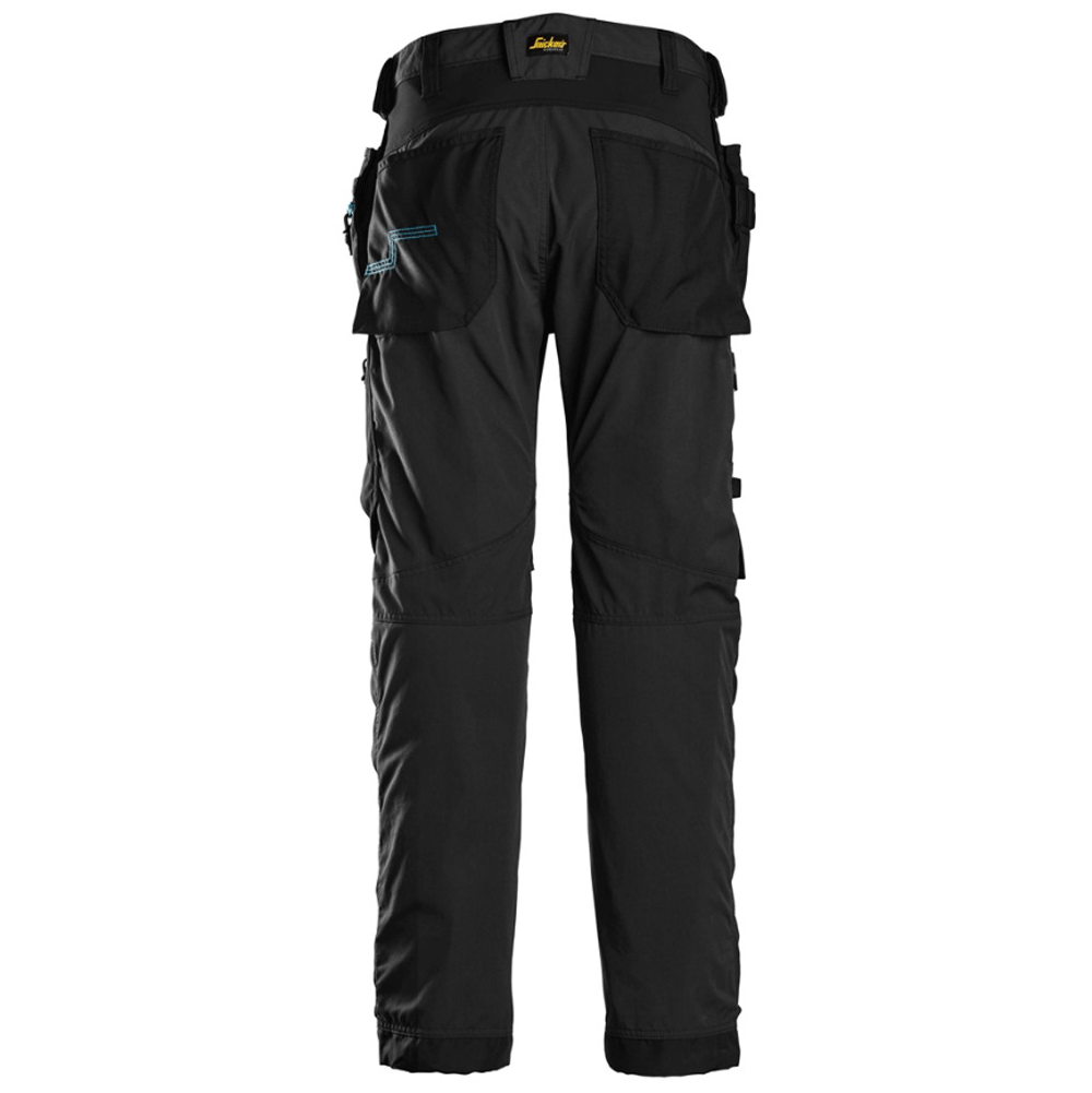 Snickers 6210 LiteWork, 37.5® Holster Pocket Work Trousers Black 38" Waist, 35" Leg