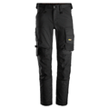 Snickers 6341 AllroundWork Stretch Kneepad Trousers Black / 92 (31" Waist, 30" Leg)