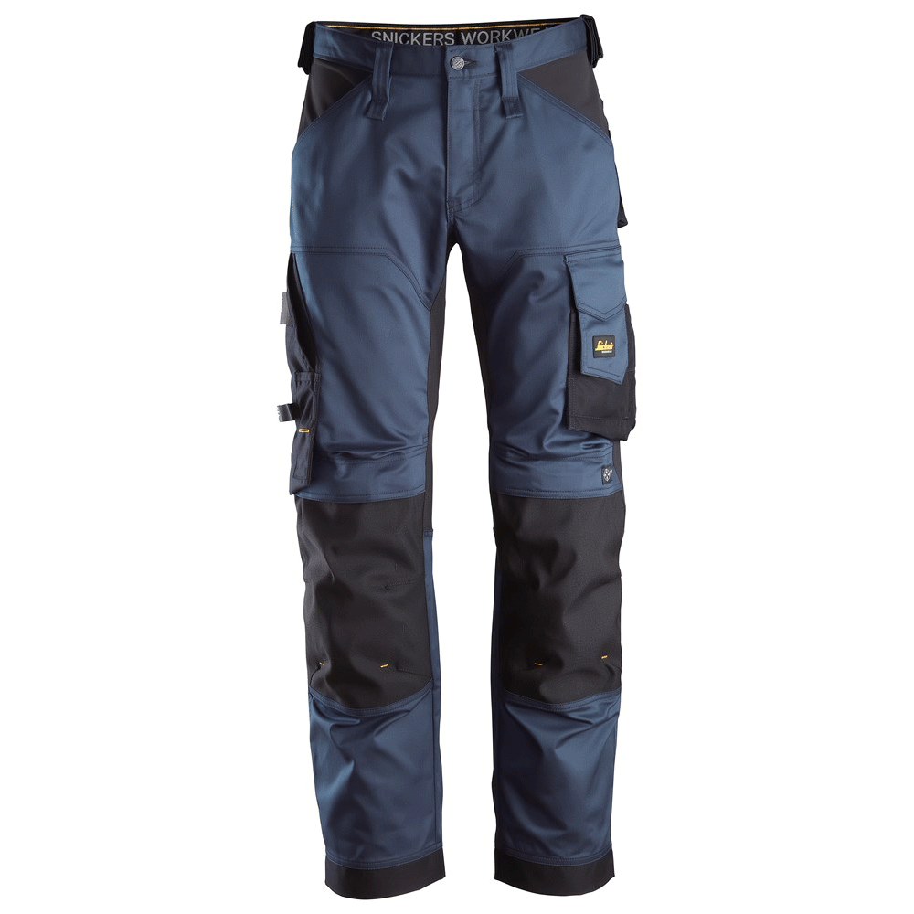 Snickers 6351 AllroundWork, Stretch Loose Fit Work Trousers Navy Blue Waist 41" Leg 30"