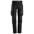 Snickers 6803 AllroundWork, Stretch Trousers without Knee Pockets Black 33" Waist - 35" Leg