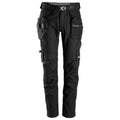 Snickers 6972  FlexiWork, Work Trousers+ Detachable Holster Pockets Black / 36" Waist - 32" Leg