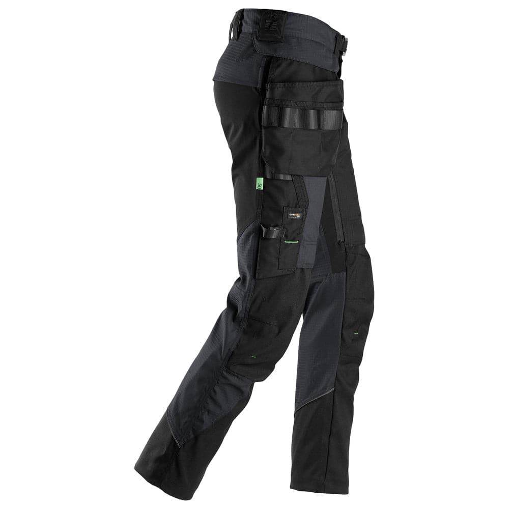 Snickers 6972 FlexiWork, Work Trousers+ Detachable Holster Pockets Steel Grey / 39" Waist - 30" Leg