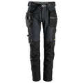 Snickers 6972 FlexiWork, Work Trousers+ Detachable Holster Pockets Steel Grey / 39" Waist - 30" Leg