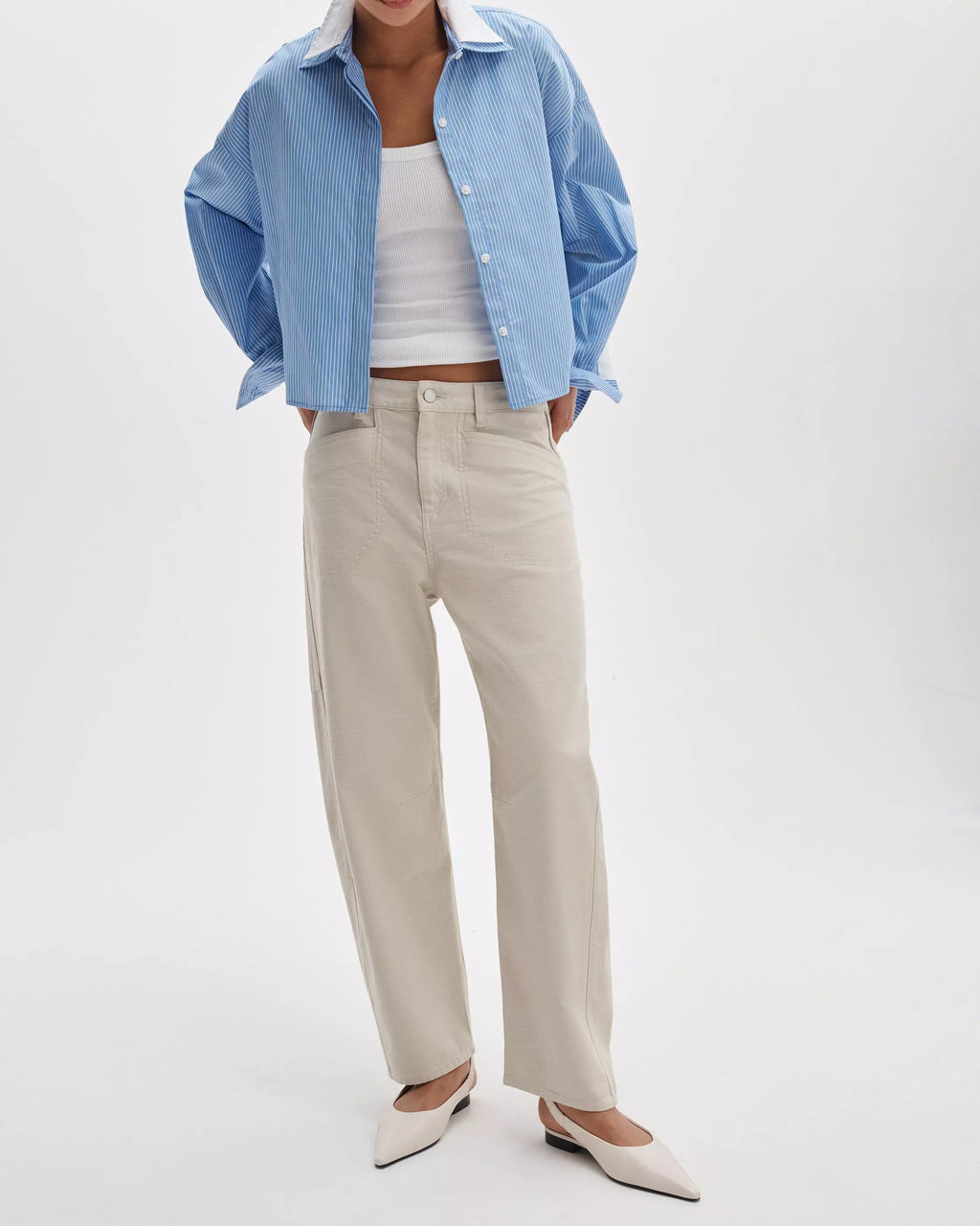 Rag & Bone Stevie Utility Tapered Pant in Tan