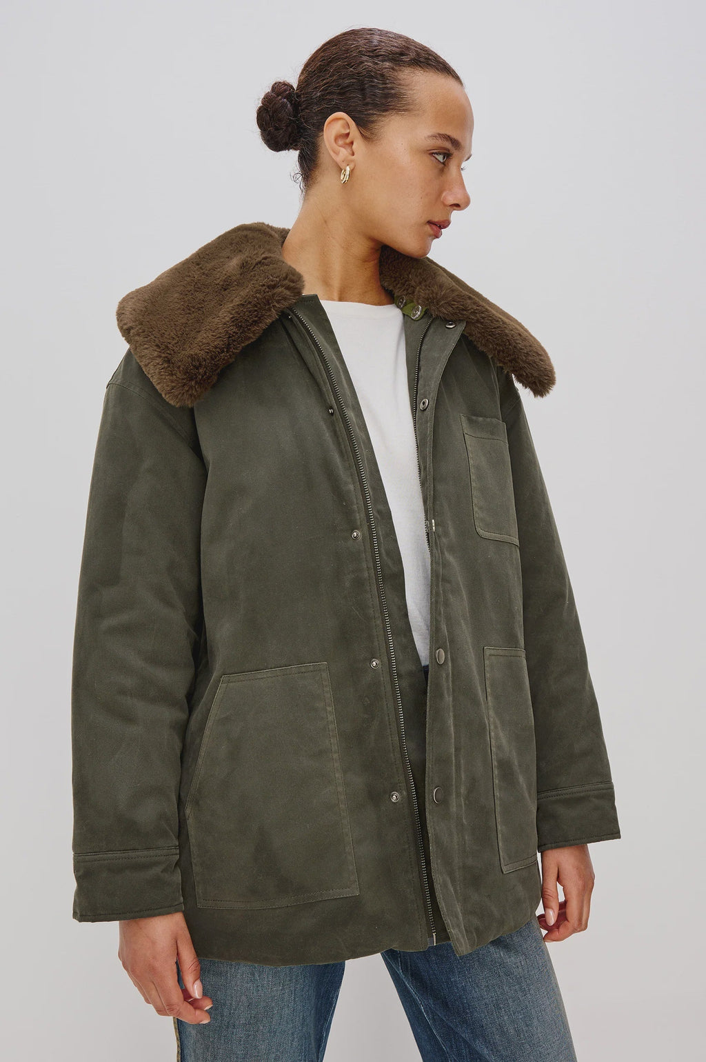 Rails Tessuto Jacket in Umber