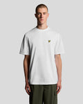 Lyle & Scott Mens Oversized Cotton Crew Neck T-Shirt | White