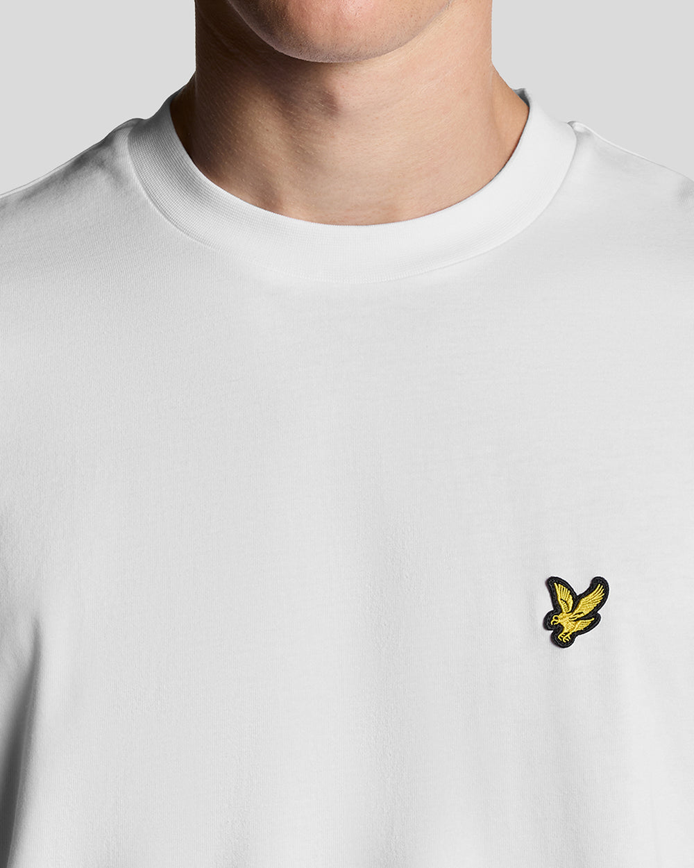 Lyle & Scott Mens Oversized Cotton Crew Neck T-Shirt | White