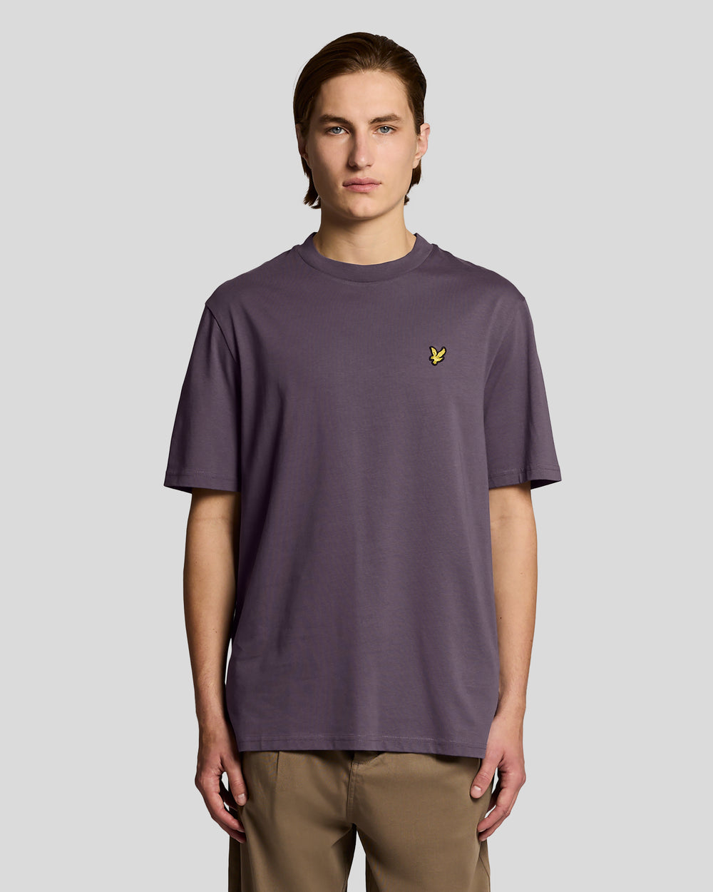Lyle & Scott Mens Oversized Cotton Crew Neck T-Shirt | Graystone