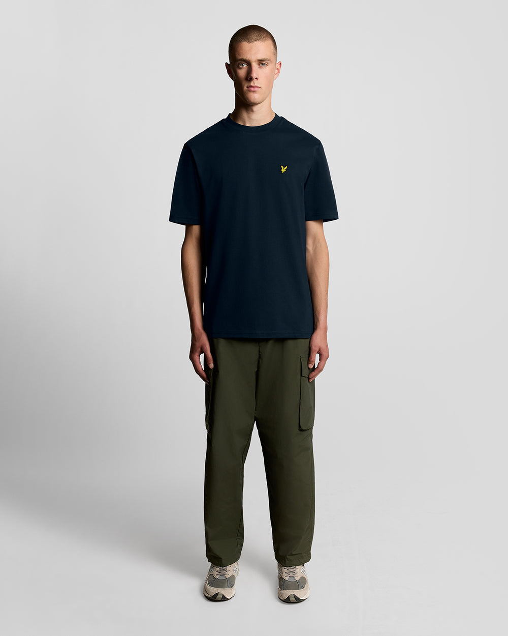 Lyle & Scott Mens Oversized Cotton Crew Neck T-Shirt | Dark Navy