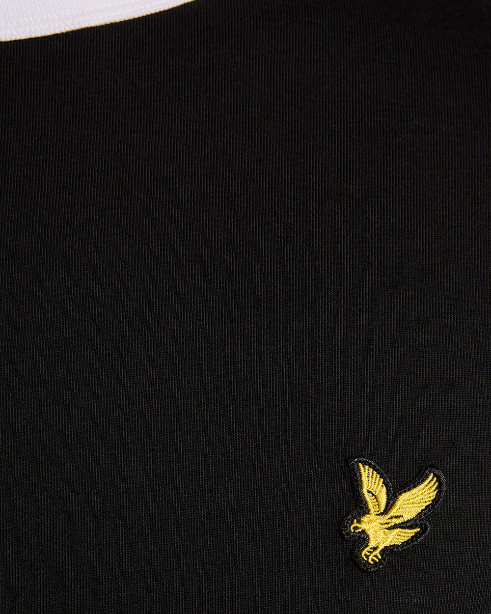 Lyle & Scott Mens Ringer T-Shirt | Jet Black White