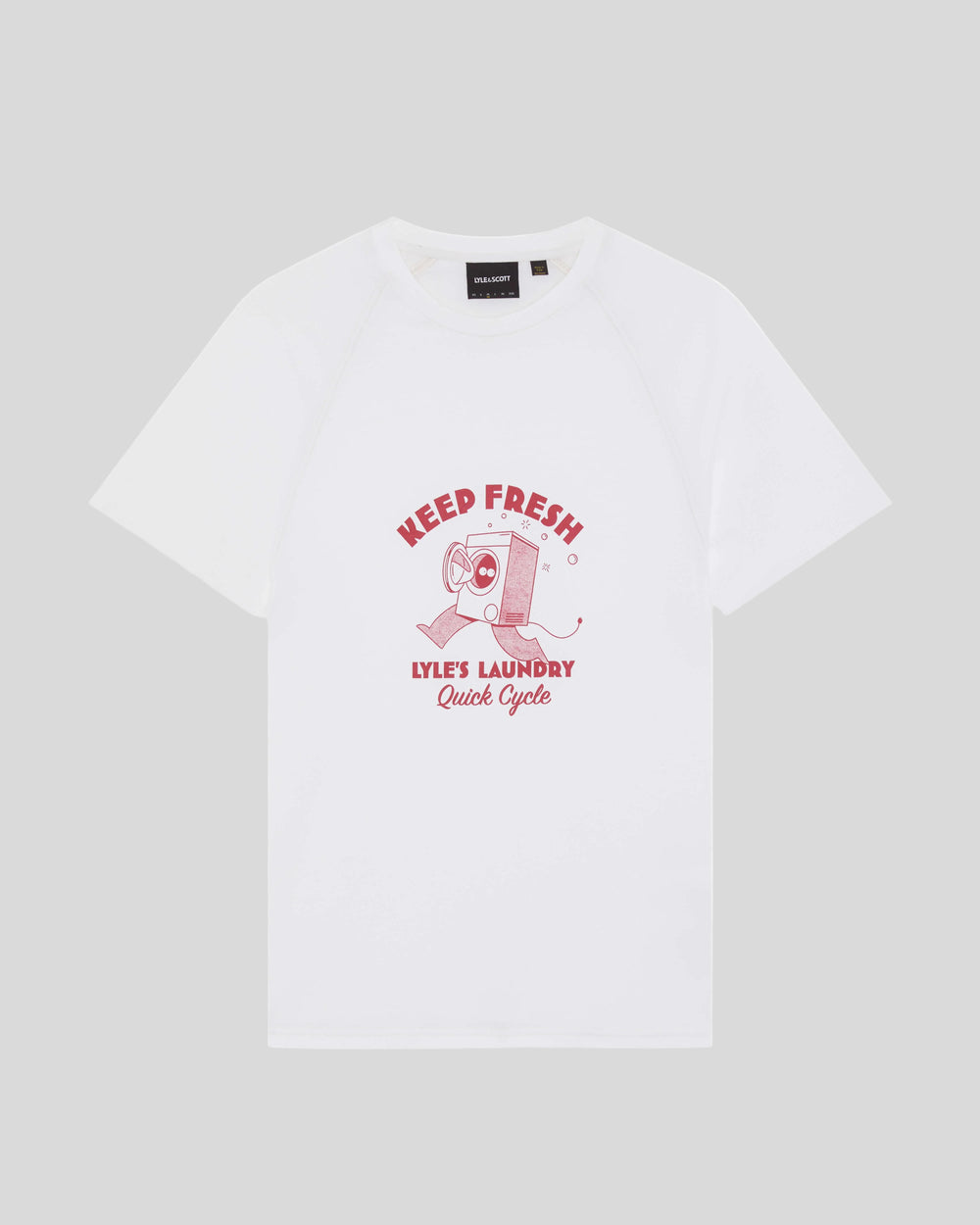 Lyle & Scott Mens Keep Fresh Chest Graphic T-Shirt | White