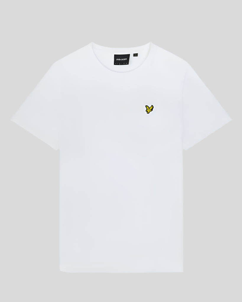 Lyle & Scott Mens Cotton Crew Neck T-Shirt | White