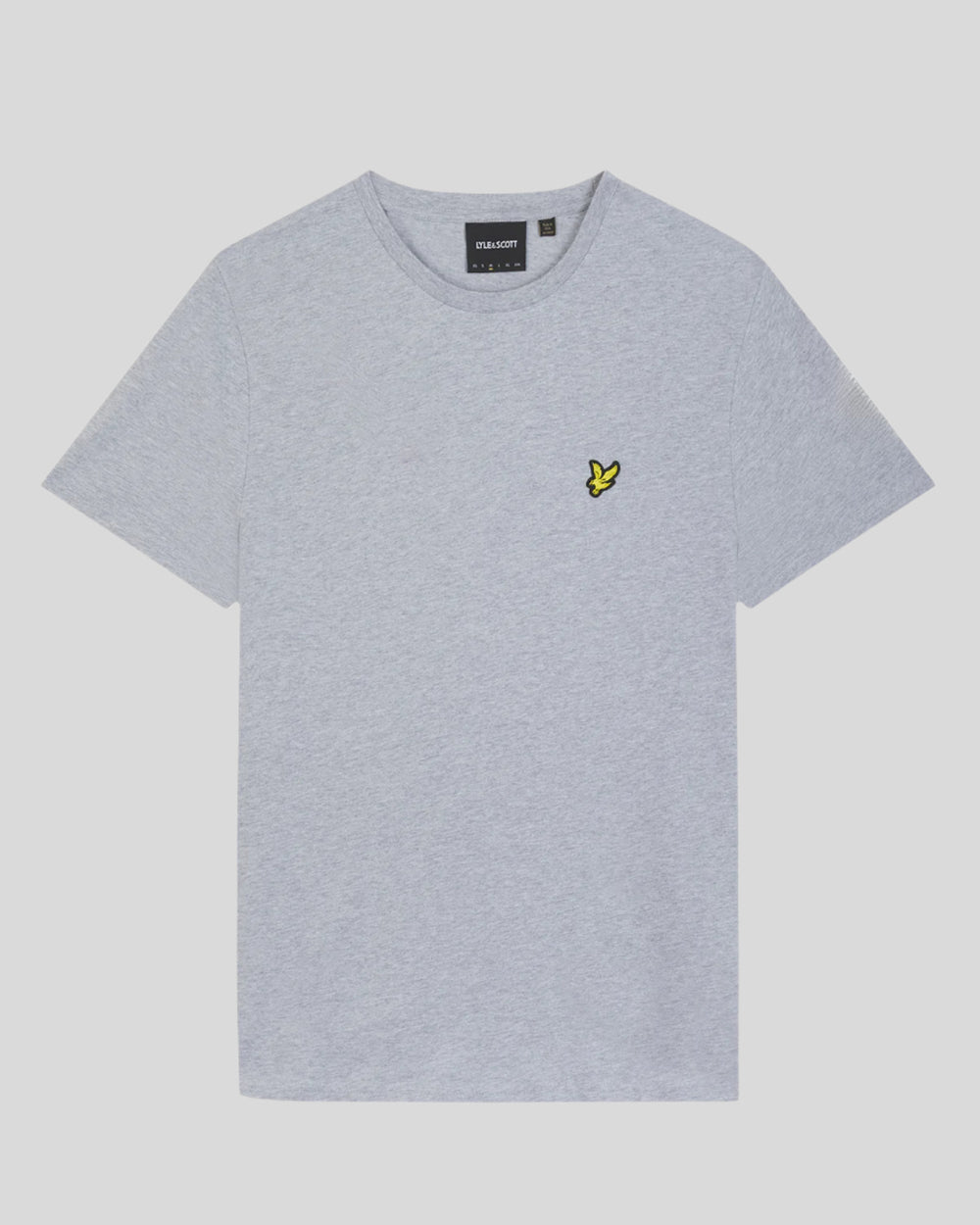 Lyle & Scott Mens Cotton Crew Neck T-Shirt | Light Grey Marl