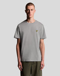 Lyle & Scott Mens Cotton Crew Neck T-Shirt | Mid Grey Marl