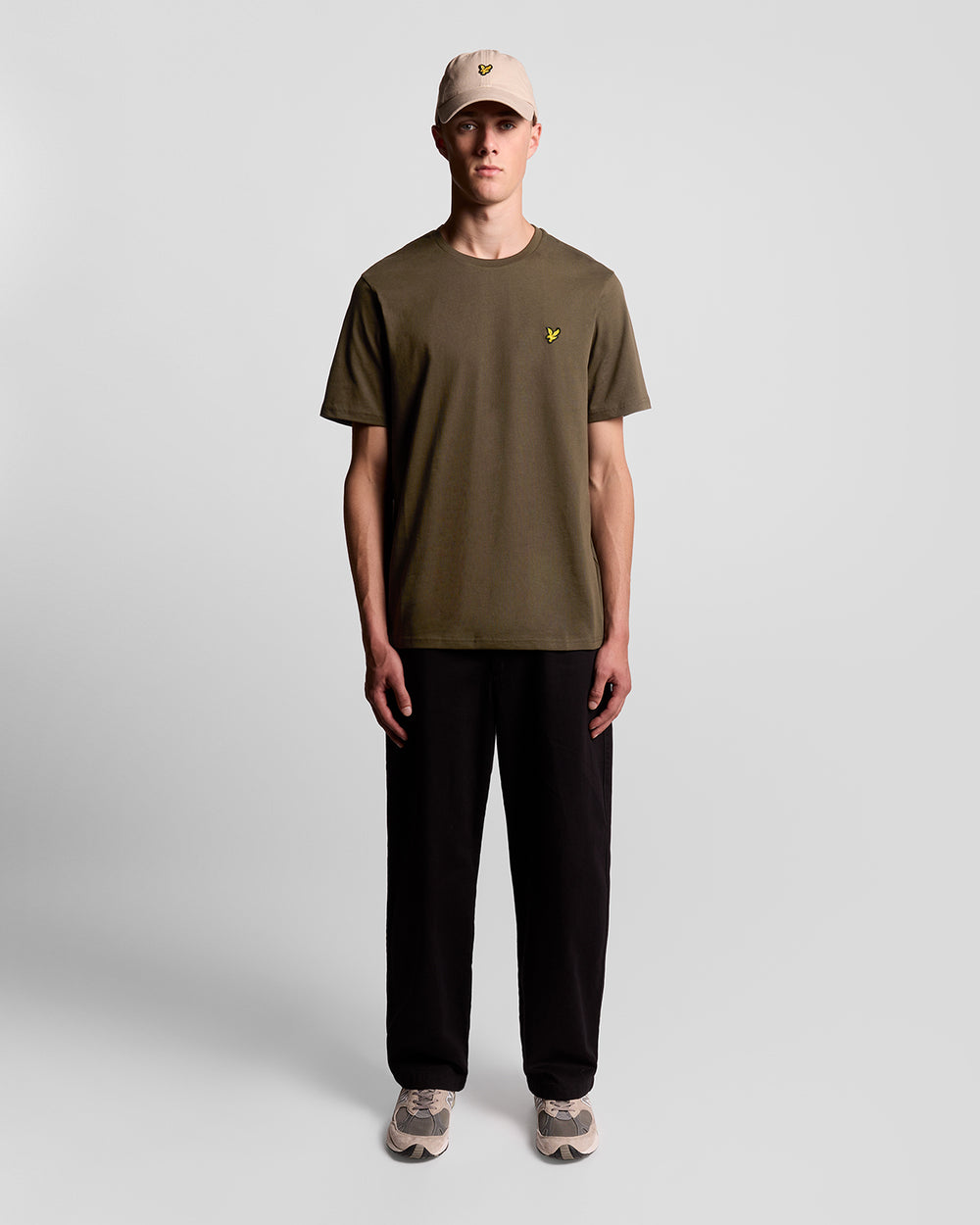 Lyle & Scott Mens Cotton Crew Neck T-Shirt | Olive