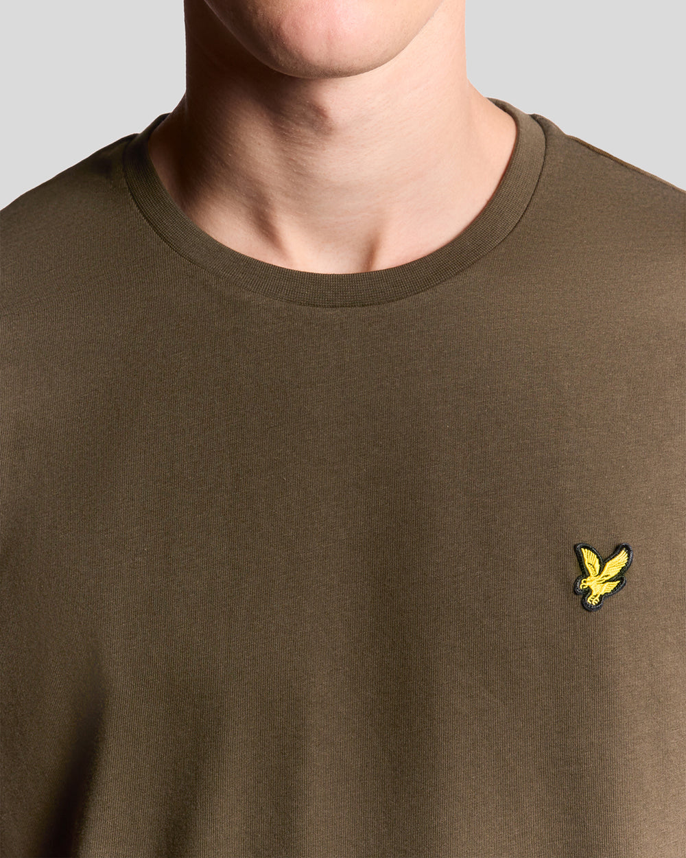 Lyle & Scott Mens Cotton Crew Neck T-Shirt | Olive