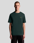 Lyle & Scott Mens Cotton Crew Neck T-Shirt | Dark Green