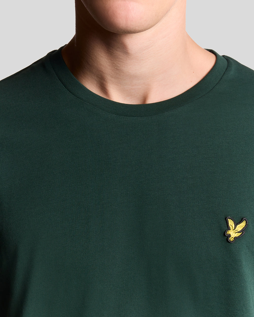Lyle & Scott Mens Cotton Crew Neck T-Shirt | Dark Green