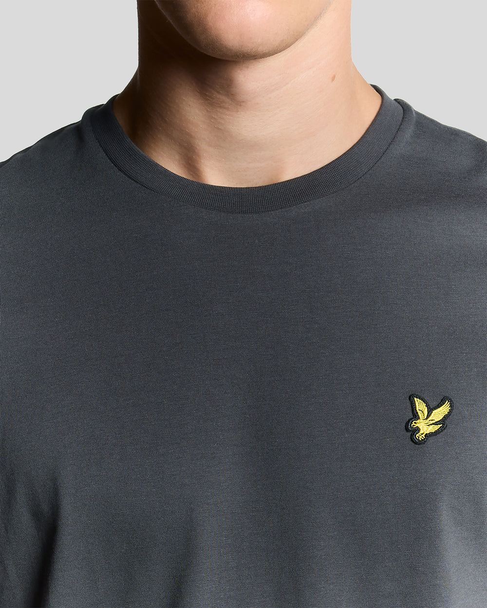 Lyle & Scott Mens Cotton Crew Neck T-Shirt | Gunmetal