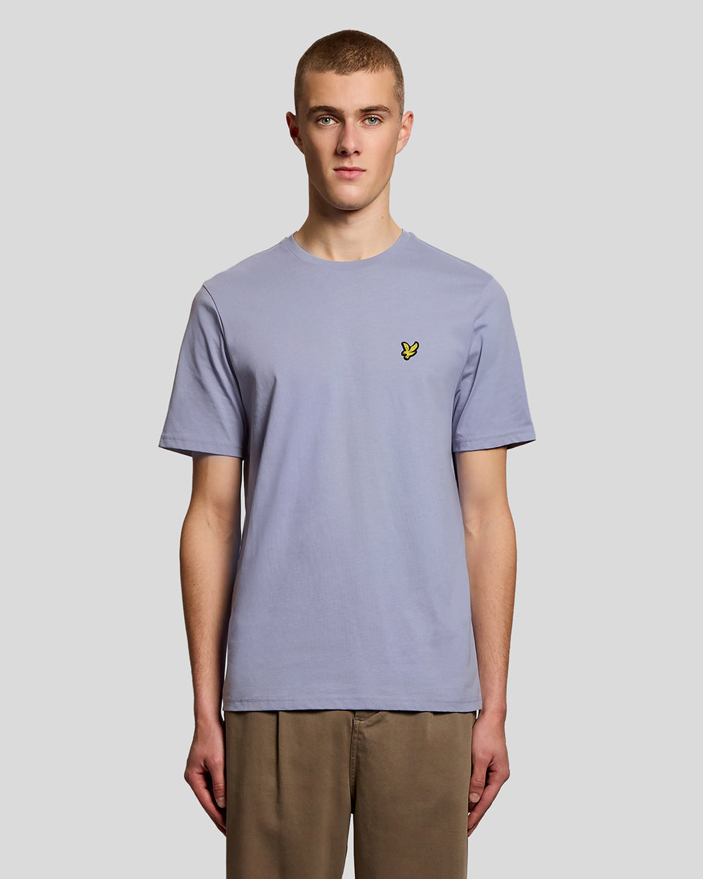 Lyle & Scott Mens Cotton Crew Neck T-Shirt | Bubble Blue