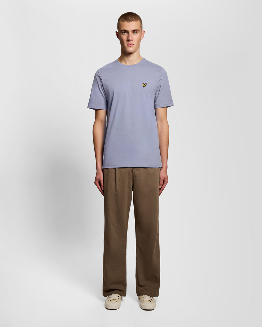 Lyle & Scott Mens Cotton Crew Neck T-Shirt | Bubble Blue