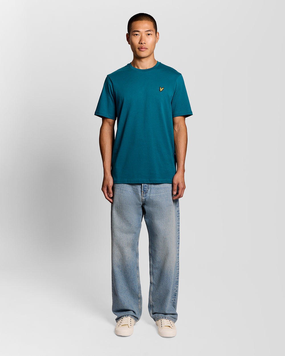Lyle & Scott Mens Cotton Crew Neck T-Shirt | Lagoon