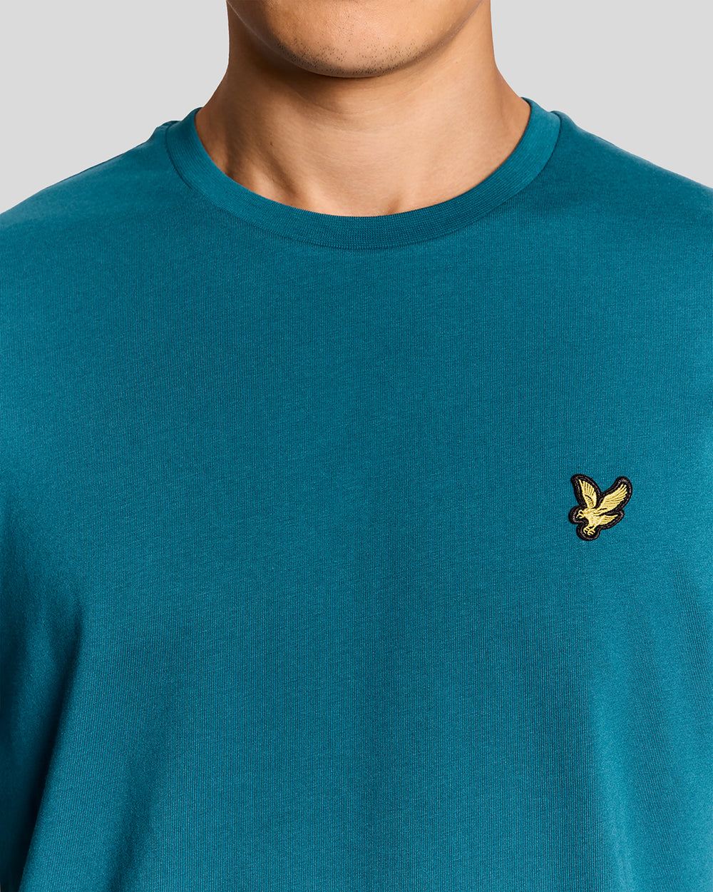 Lyle & Scott Mens Cotton Crew Neck T-Shirt | Lagoon