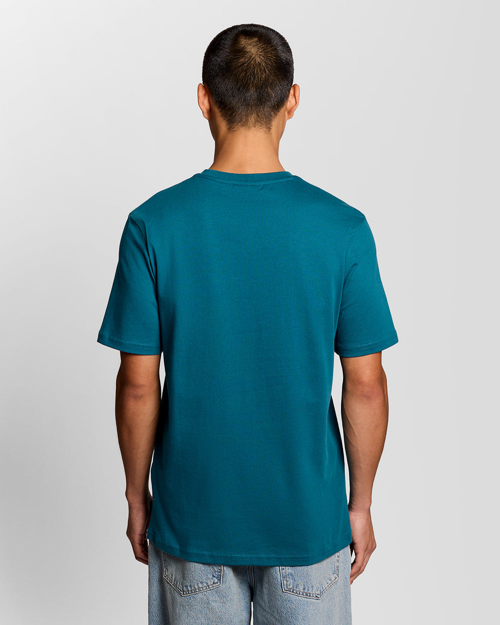 Lyle & Scott Mens Cotton Crew Neck T-Shirt | Lagoon