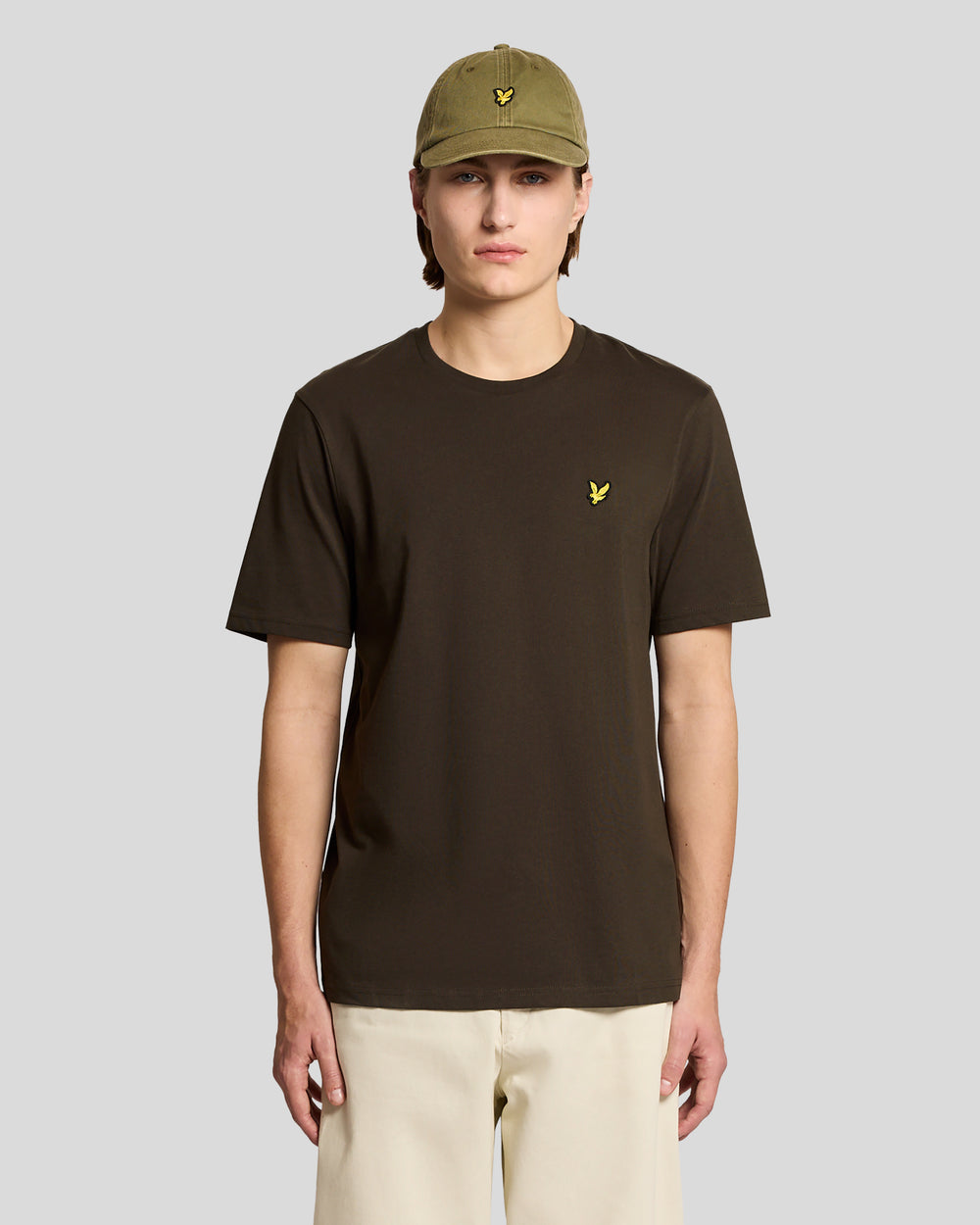 Lyle & Scott Mens Cotton Crew Neck T-Shirt | Ebony