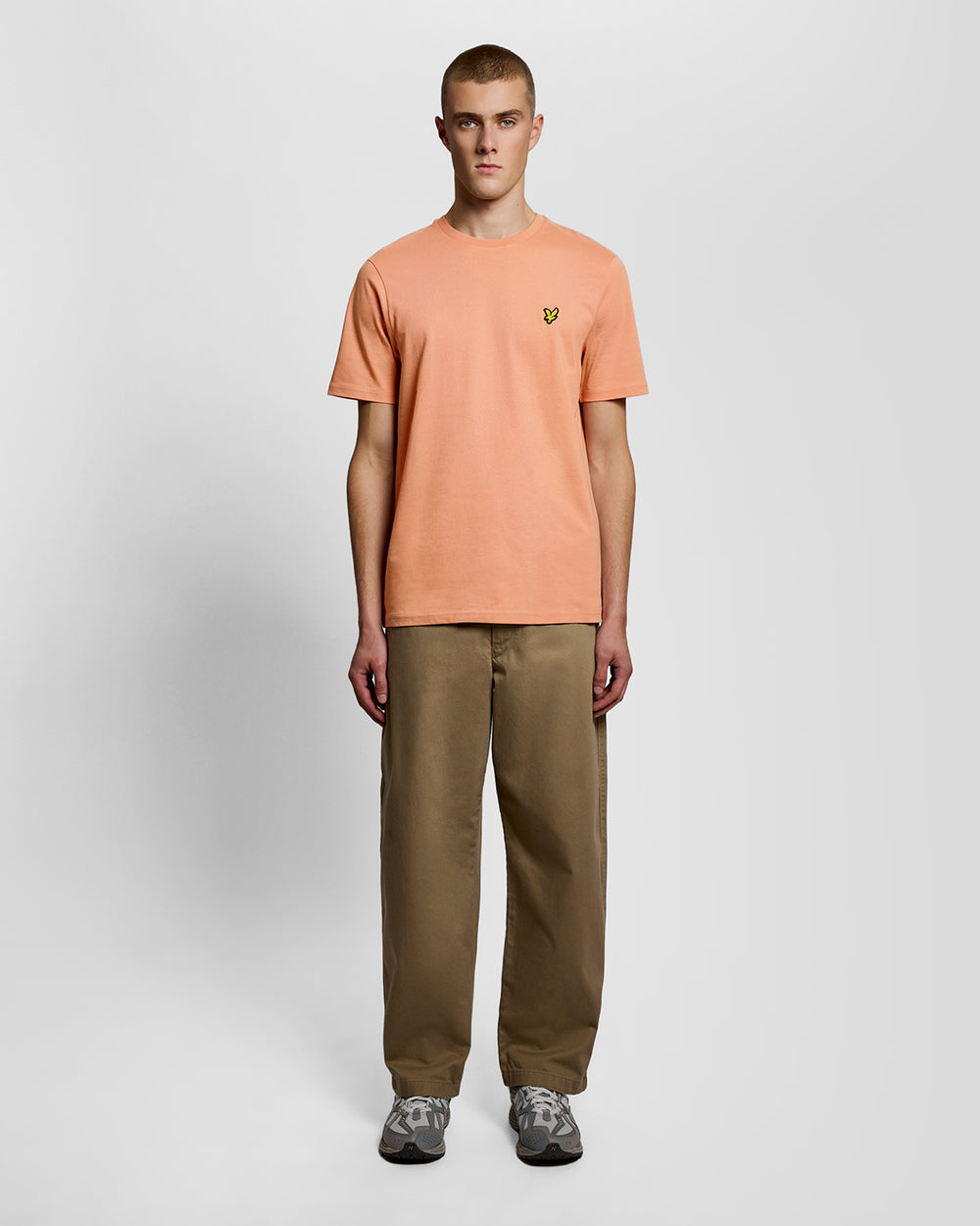 Lyle & Scott Mens Cotton Crew Neck T-Shirt | Terracotta Pot