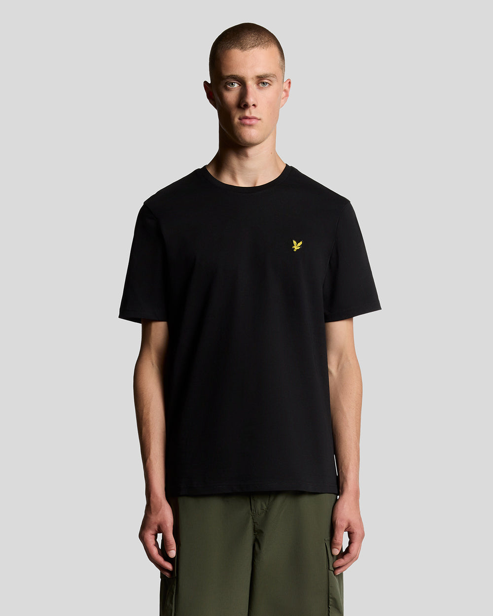 Lyle & Scott Mens Cotton Crew Neck T-Shirt | Jet Black