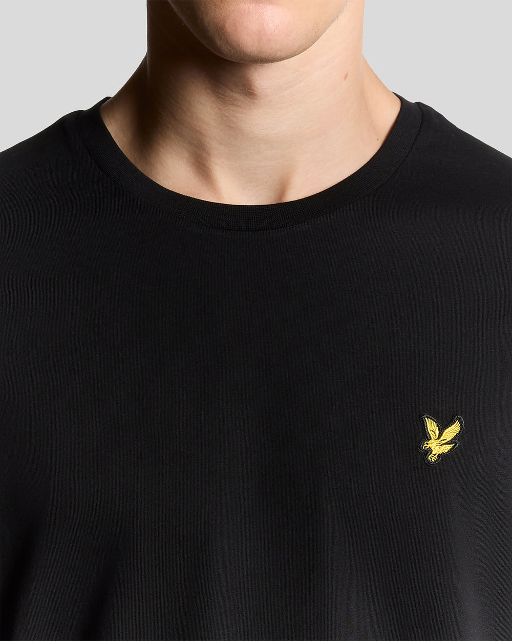 Lyle & Scott Mens Cotton Crew Neck T-Shirt | Jet Black