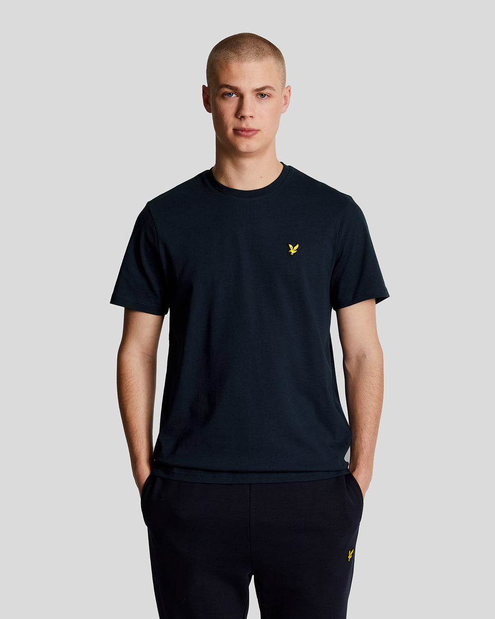 Lyle & Scott Mens Cotton Crew Neck T-Shirt | Navy