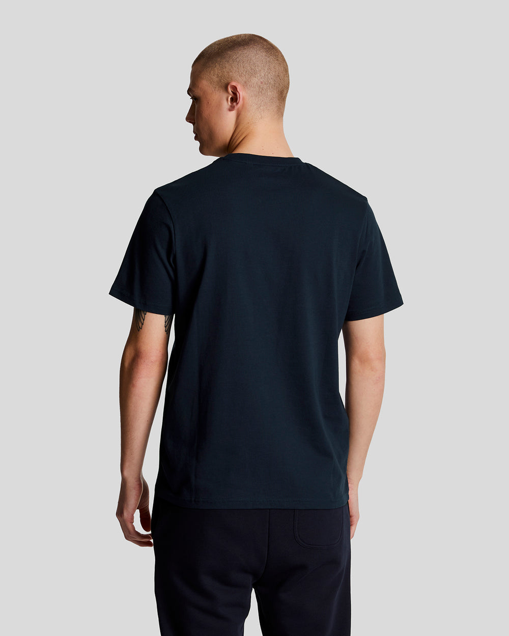 Lyle & Scott Mens Cotton Crew Neck T-Shirt | Navy