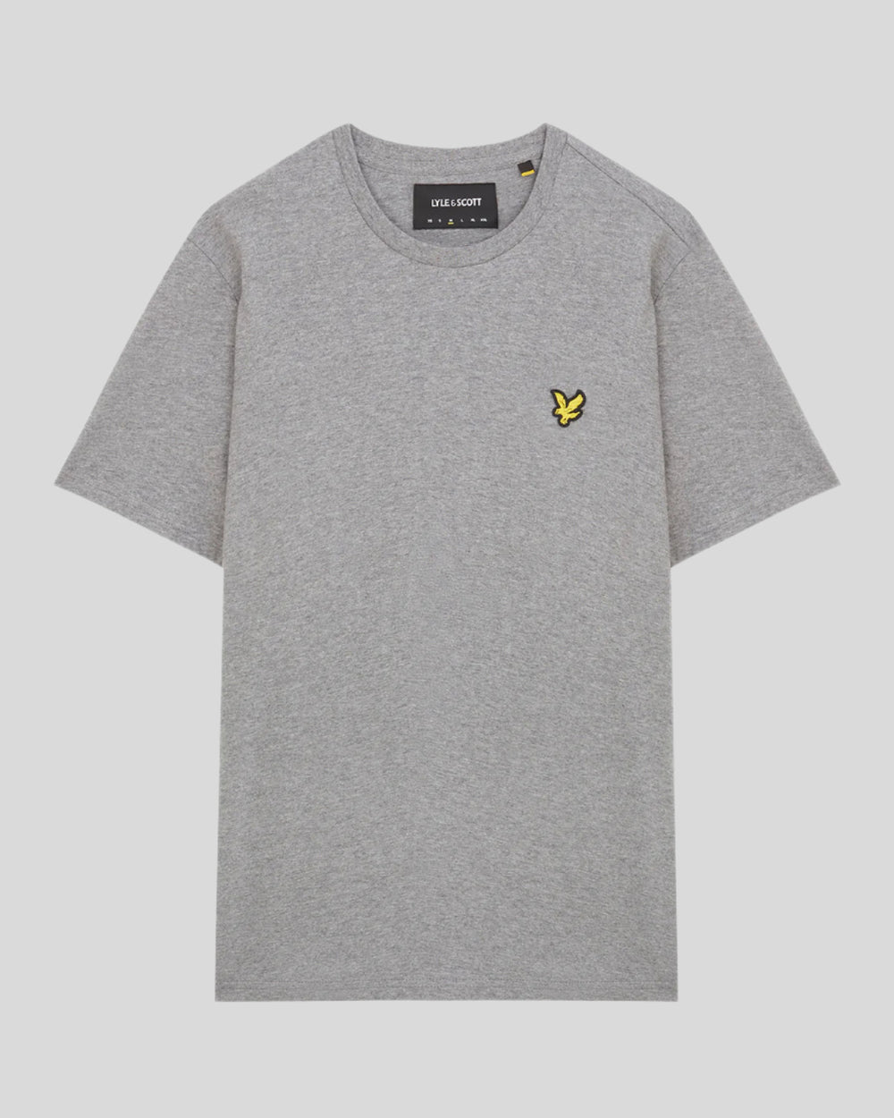 Lyle & Scott Mens Cotton Crew Neck T-Shirt | Mid Grey Marl