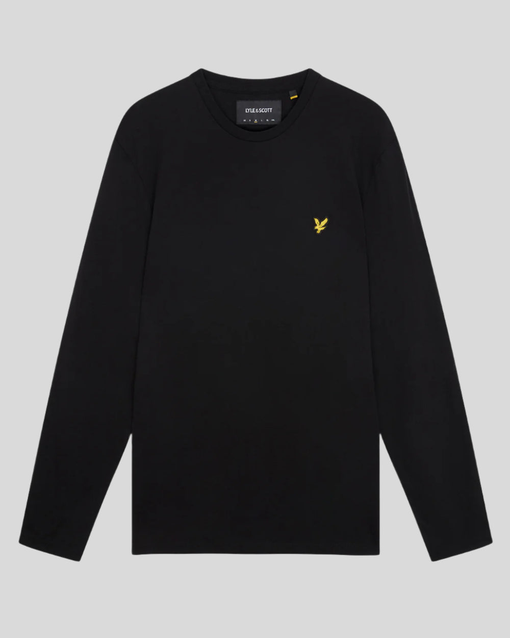 Lyle & Scott Mens Long Sleeve Cotton T-Shirt | Jet Black