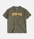 Black Gold Magazine Text T-Shirt