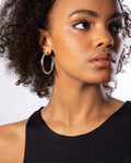 Tilly Sveaas Classic 4cm Silver Hoops